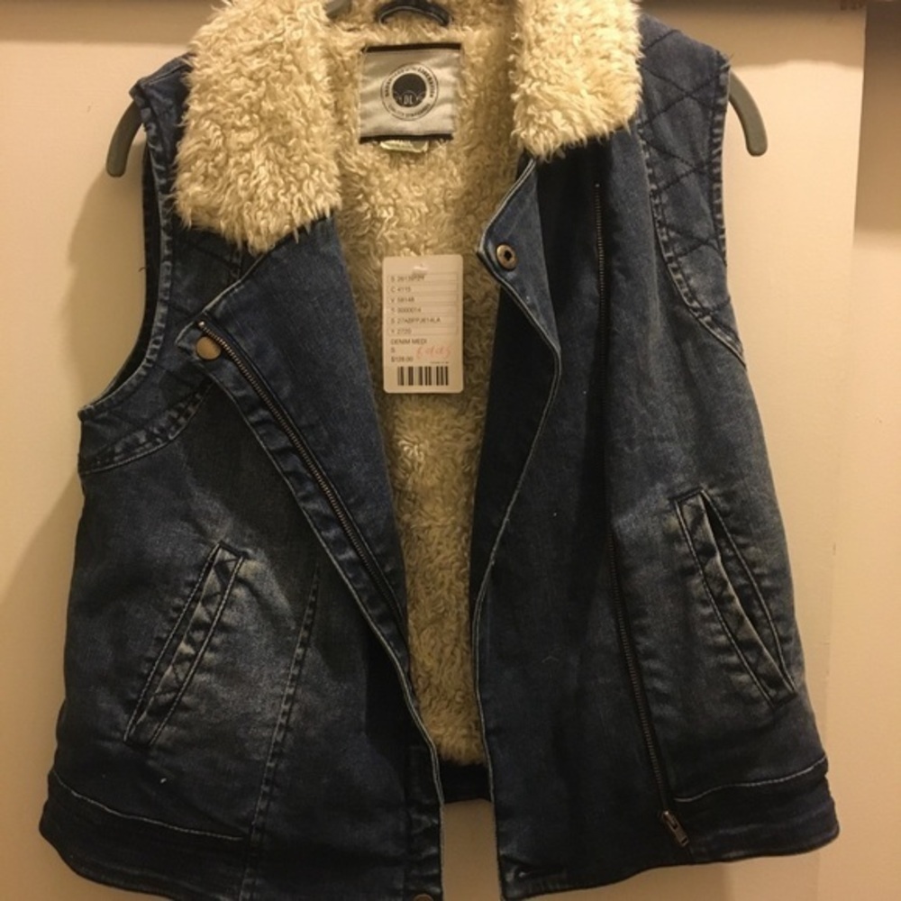 Denim Jacket Vest From Anthropologie